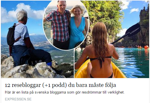 Expressen Sveriges bästa resebloggar