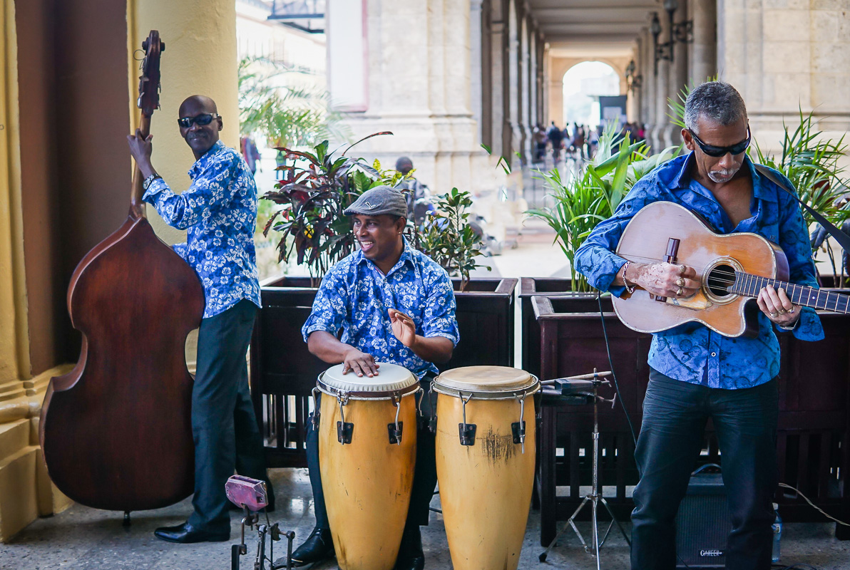 Salsaorkester i Havanna.